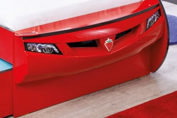 CARBED Кровать-машина Coupe с выдвижной кроватью Red 20.03.1306.00 в Полойке - polojka.mebel54.com | фото