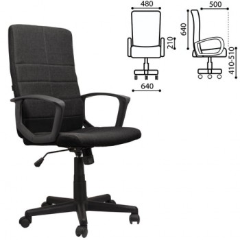 Кресло офисное BRABIX Focus EX-518 (черный) в Полойке - polojka.mebel54.com | фото