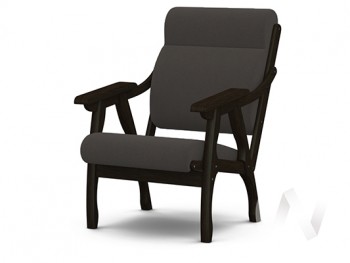 Кресло Вега-10 (венге лак/ULTRA GRAFIT) в Полойке - polojka.mebel54.com | фото