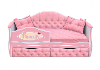 Кровать 160 серии Иллюзия 2 ящика 15 Бледно-розовый (подушки) в Полойке - polojka.mebel54.com | фото