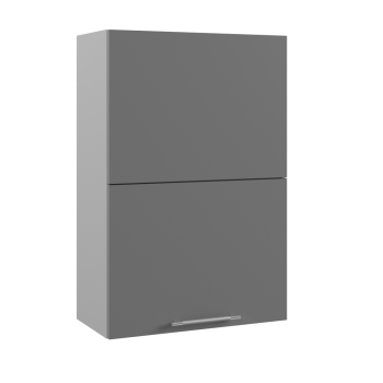 Ройс ВПГПМ 600 Шкаф верхний высокий Blum Aventos HF (Графит софт/корпус Серый) в Полойке - polojka.mebel54.com | фото